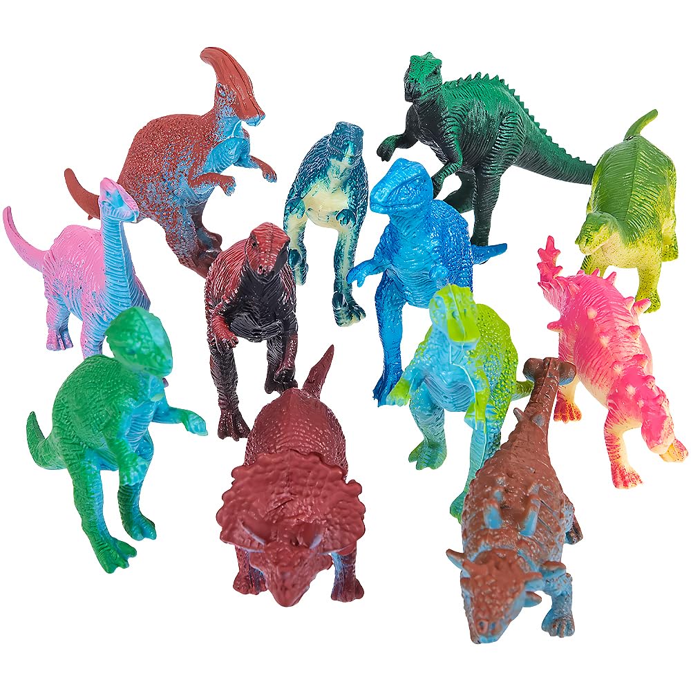 Amazon.com: Rhode Island Novelty 3 Inch Mini Dinosaurs, One Dozen